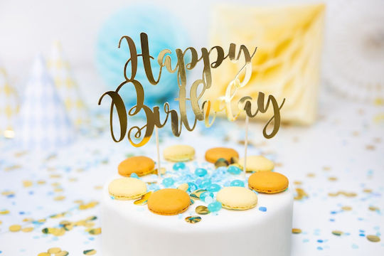 Happy Birthday Διακοσμητικό για Τούρτα