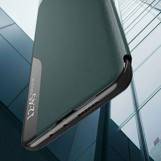 Techsuit Efold Задна корица Изкуствена кожа Зелен (Poco X7 Pro)