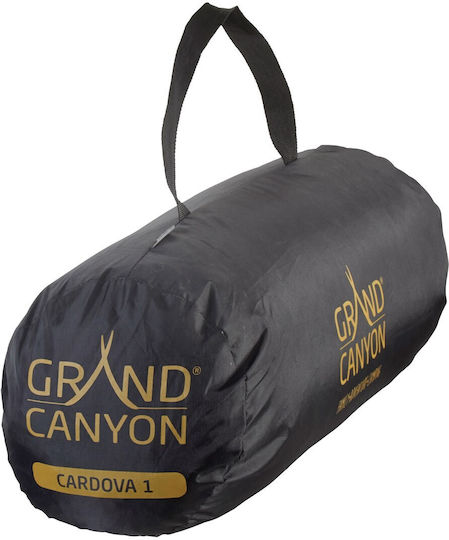 Grand Canyon Cardova 1 Палатка За Къмпинг Туристическа Зелена С Двоен Плат 4 Сезона За 2 Човека Водоустойчива 3000mm 270x165x115см