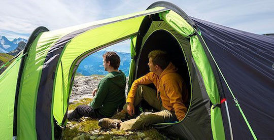 Coleman 3 Blackout Winter Camping Tunnel Mountaineering Green with Double Cloth for 3 People Waterproof 5000mm 400x200x120cm
