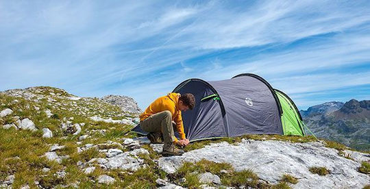 Coleman 3 Blackout Winter Camping Tunnel Mountaineering Green with Double Cloth for 3 People Waterproof 5000mm 400x200x120cm