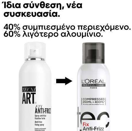 L'Oréal Professionnel Tecni Art Fix Anti-Frizz Λακ για Δυνατό Κράτημα 250ml