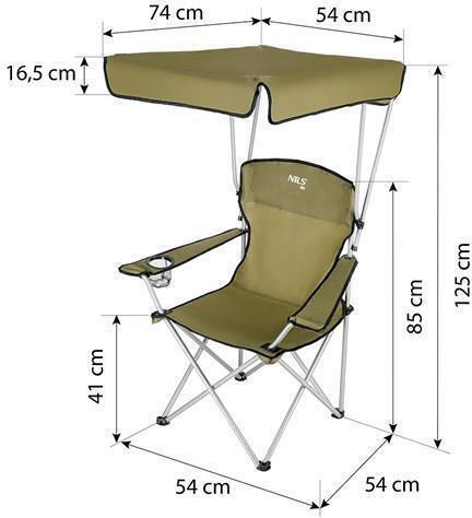 Nils Chair Beach Green 74x54x85cm