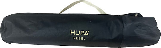 Hupa Ξαπλώστρα-Πολυθρόνα Παραλίας Μαύρη Αδιάβροχη