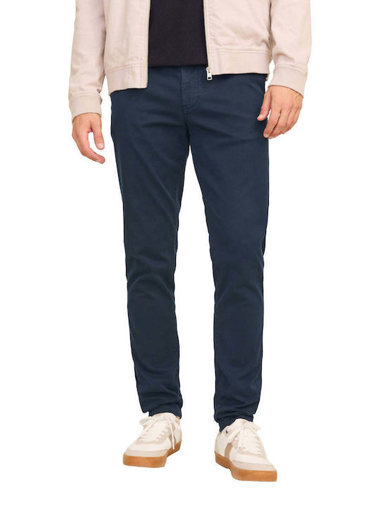 Παντελόνι Chino Ελαστικό σε Slim Εφαρμογή Μπλε