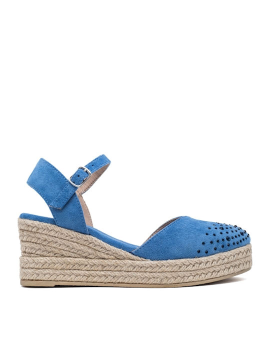 Women's Platform Espadrilles Blue