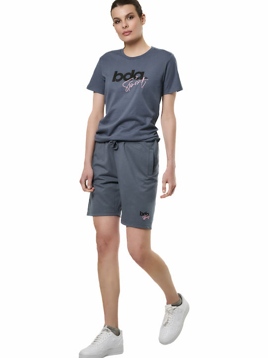 Damen Sportliche Bermuda Blau
