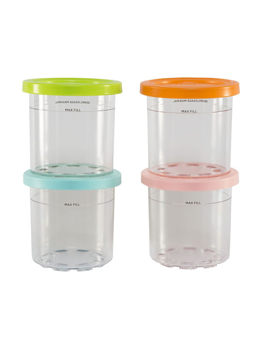 Ninja Plastic Lunch Box Transparent 4pcs