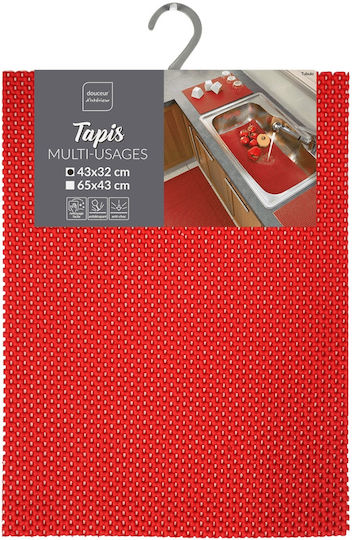 Douceur d'Intérieur Kunststoff Rot Trocknungsfläche 43x32cm