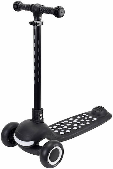 Action One Kinder 3-Rad-Roller Punkte Frontlicht am Lenker Plattform Schwarz