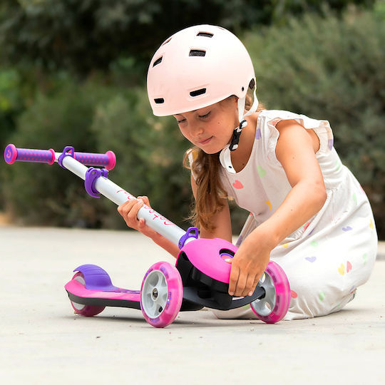 Trunki Scuter Copii Pliabil 3 Roți Pentru 4+ Ani Roz