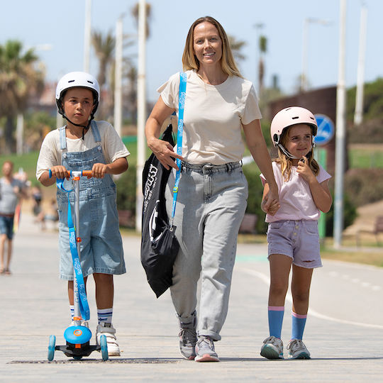 Trunki Scuter Copii Pliabil 3 Roți Pentru 4+ Ani Albastru