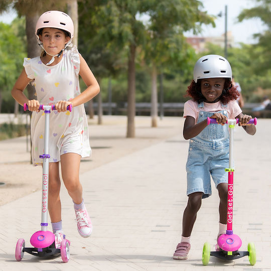 Trunki Trotinetă Copii Pliabilă cu 3 Roți pentru 3+ Ani Roz