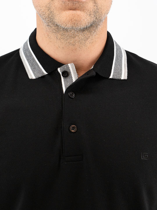 Polo Kurzarmbluse Black