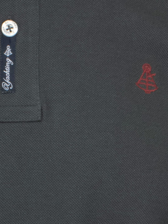 Polo Kurzarmbluse Charcoal