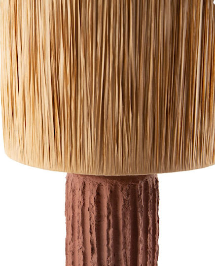 Soulworks Table Lamp with Orange Shade and Base