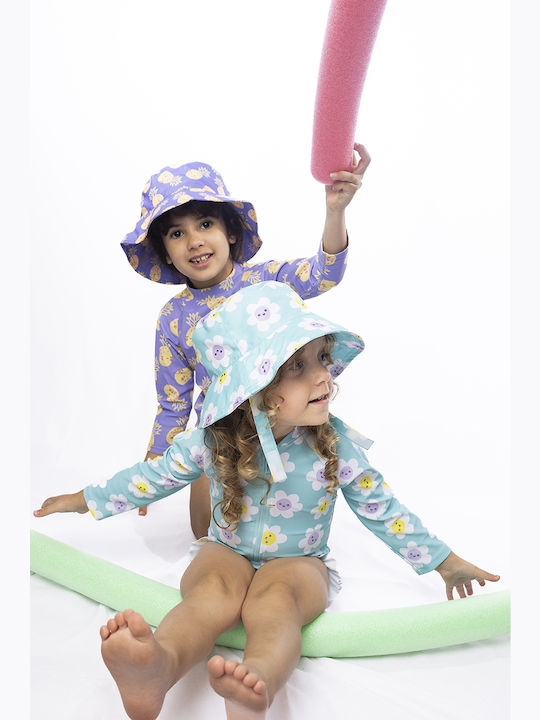 Zoocchini Kids Swimwear Long Sleeve One-piece Light Blue