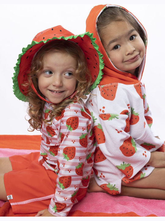 Zoocchini Kids Swimwear Long Sleeve One-piece Strawberry