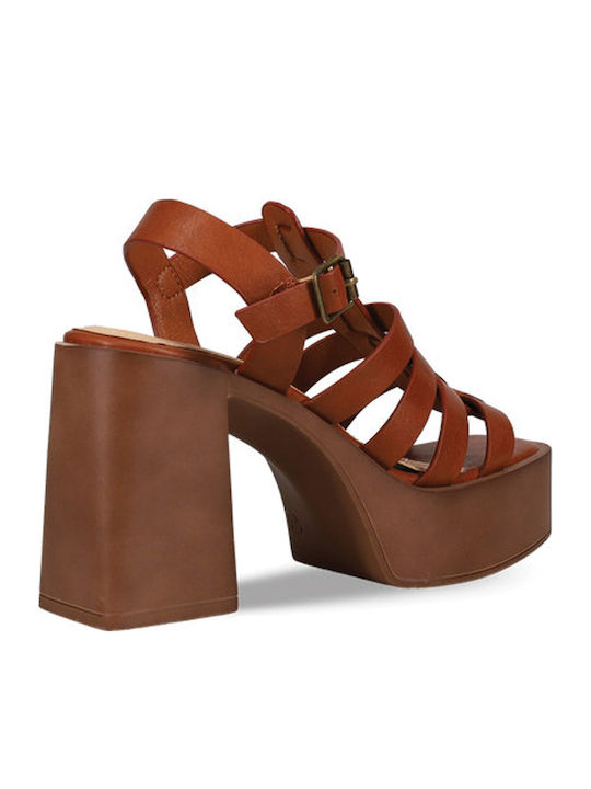 Sandalen Tabac Braun