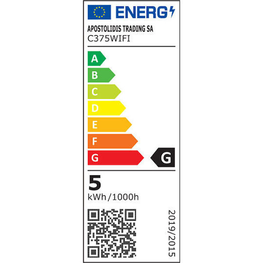 Diolamp Smart Λάμπα LED 5W για Ντουί E14 και Σχήμα C37 RGB 380lm Dimmable
