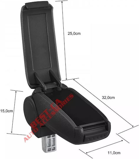 Car Fabric Armrest for Alfa Romeo Mito Black