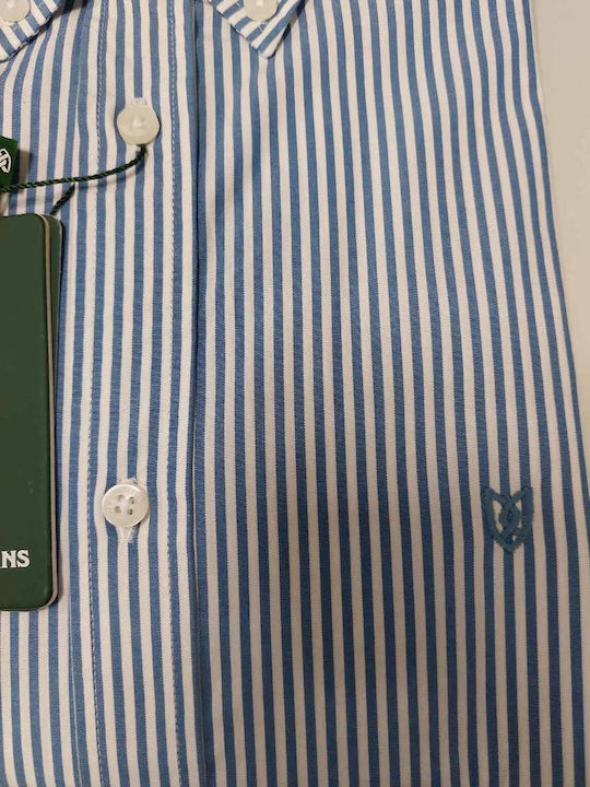 Long-sleeved Shirt Striped Blue