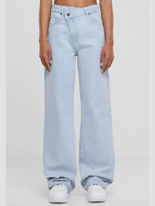Small Signature Women's Jean Trousers Bleached Blue