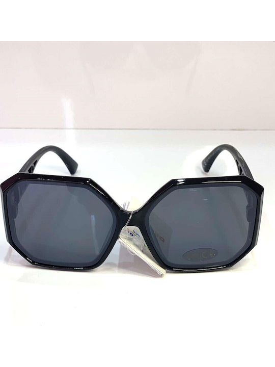Woman's Fashion Ochelari de soare Μαύρα cu Cadru & Negru Lentilă Woman's Fashion Ochelari de soare Μαύρα cu Cadru & Negru Lentilă