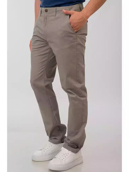 Παντελόνι Chino Ελαστικό σε Κανονική Εφαρμογή Steeple Grey