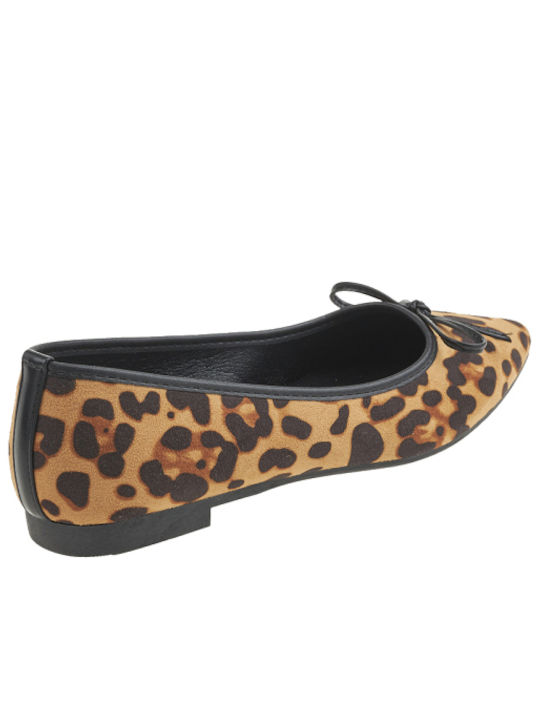 Damen Ballerinas in Braun Farbe