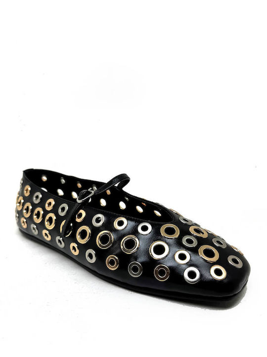 Jeffrey Campbell Γυναικείες Μπαλαρίνες σε Μαύρο Χρώμα