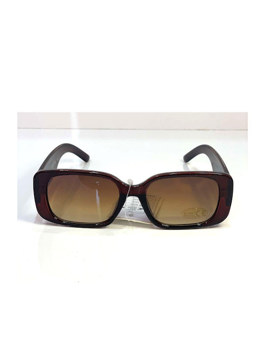 Woman's Fashion Ochelari de soare Maro cu Cadru & Maro Lentilă Woman's Fashion Ochelari de soare Maro cu Cadru & Maro Lentilă
