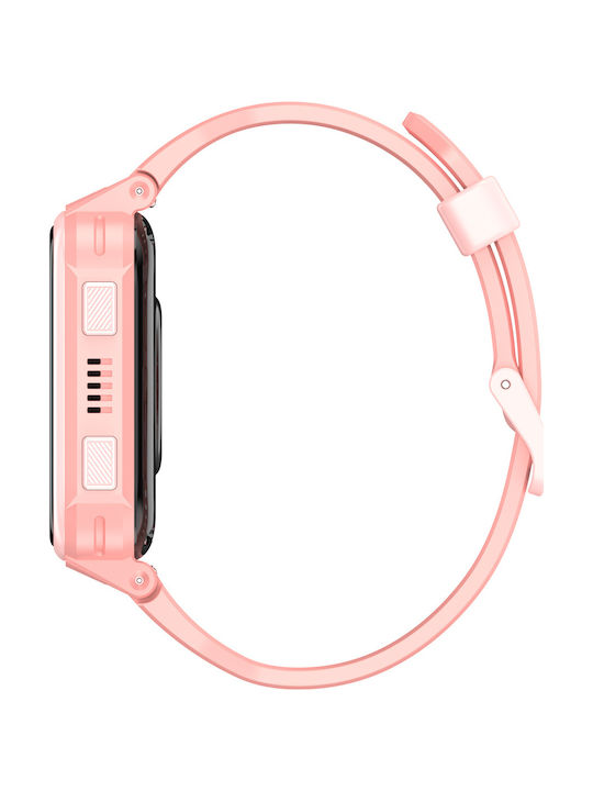 Lagenio Kids Digital Watch K10 with GPS and Rubber/Plastic Strap Pink