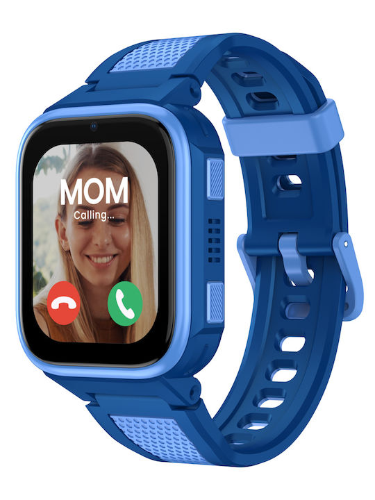 Lagenio Kids Digital Watch K10 with GPS and Rubber/Plastic Strap Blue