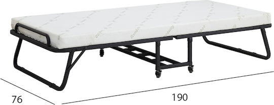 NETTI Folding Cot with Mattress 27cm Single 190x76cm