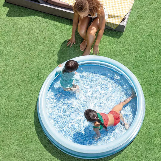 Intex Splash Round PVC Swimming Pool 330lt Inflatable 147x33cm Light Blue