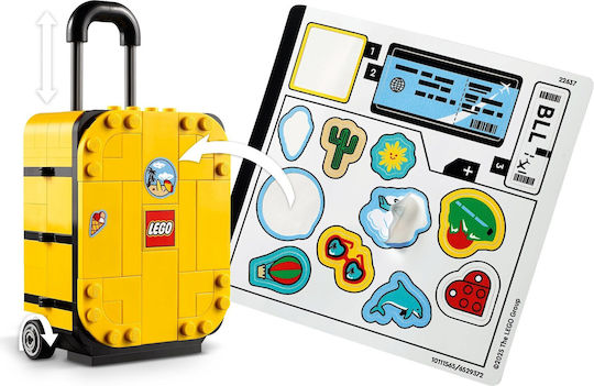 LEGO Yellow Building Blocks Travel Suitcase For 7+ Years 184 Pieces