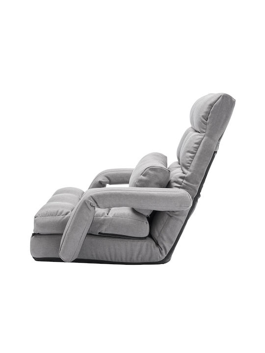 Outdoor Armchair Metallic Grey 64x63x69cm