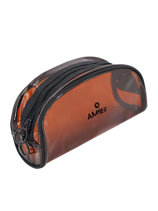 Amber Transparente Braune Kulturtasche Am2031