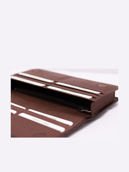 Small Leather Women's Wallet Classic Brown