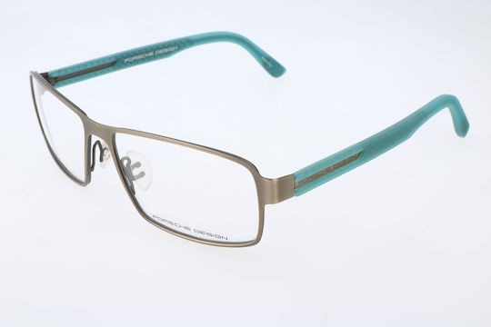 Ανδρικό Σκελετός Γυαλιών Porsche Design P8231-e Ø 58 Mm Χρυσό Τυρκουάζ
