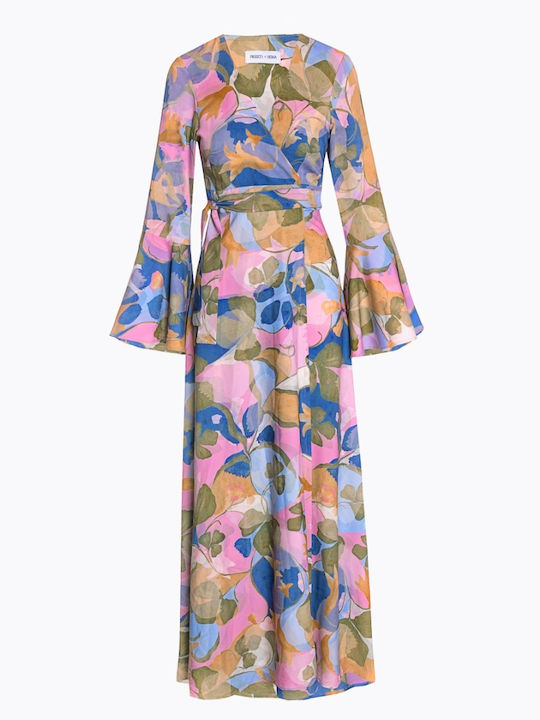 Summer Maxi Wrap Printed Dress
