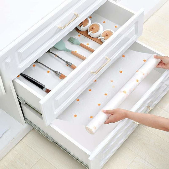 Siks Protective Film Drawers Shelves Waterproof Non-slip Anti-skid 45 X 300 Cm Transparent
