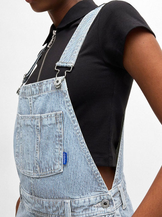 Damen Jumpsuit White-Blue