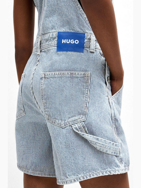 Damen Jumpsuit White-Blue