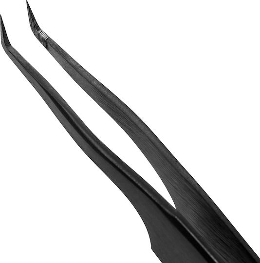 Lovely Grace Elegante Black Series Eyelash Placement Tweezers 45 Degrees 5 mm