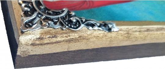 Ξυλινη Εικονα Αγιο Νικολαο 35x15cm