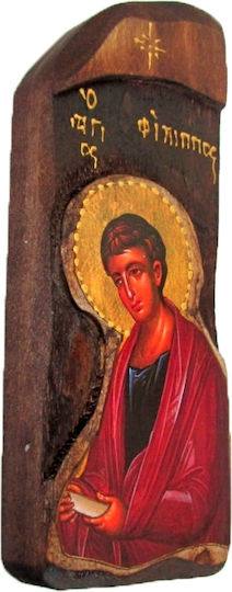 Ξυλινη Εικονα Αγιος Φιλιππος 40x12cm