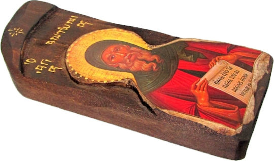 Ξυλινη Εικονα Αγιος Αντωνιος 40x12cm