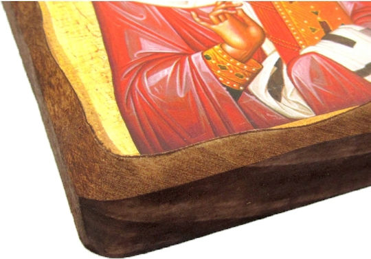 Ξυλινη Εικονα Αγιος Νικολαος 15x11cm